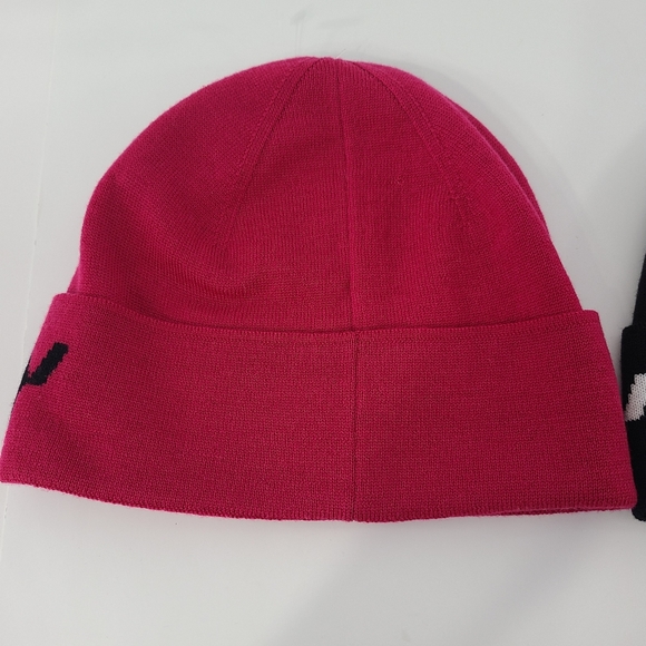 Givenchy Split Logo Wool Skull Cap Beanie Winter Hat Fold Cuff Made In Italy NWT - Picture 5 of 13